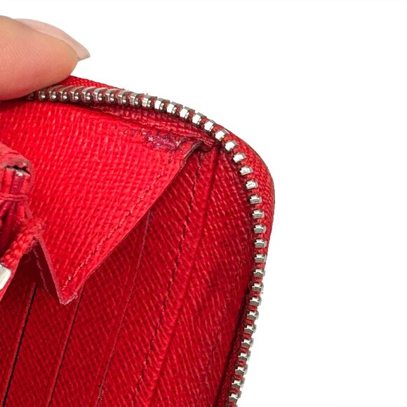AUTH Louis Vuitton EUC Navy & Red Epi Leather Zippy Long Wallet with COA - Picture 16 of 17